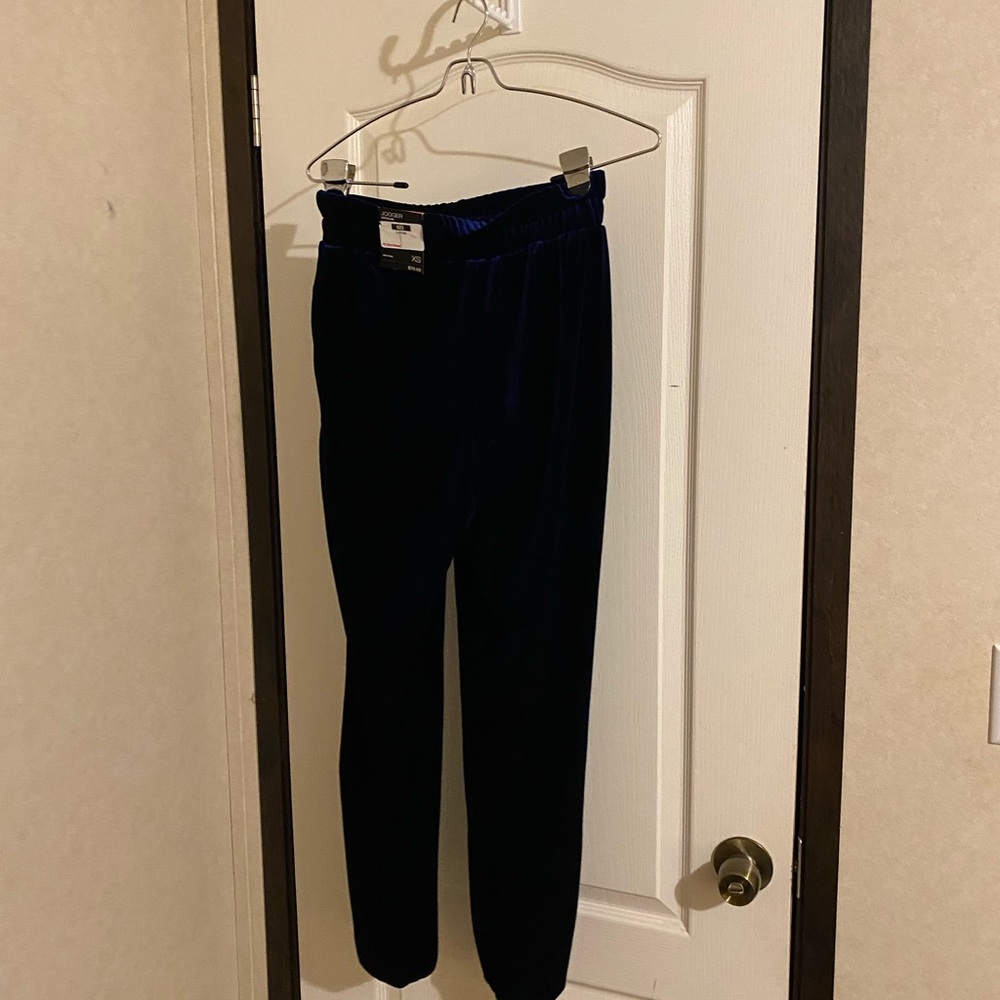 INC INTERNATIONAL VELVET JOGGERS